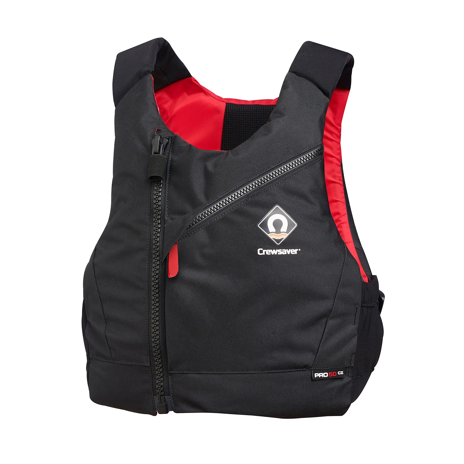 Crewsaver Pro CZ Chest Zip Buoyancy Aid - Black/Red 3 Crewsaver Pro CZ Chest Zip Buoyancy Aid - Black/Red