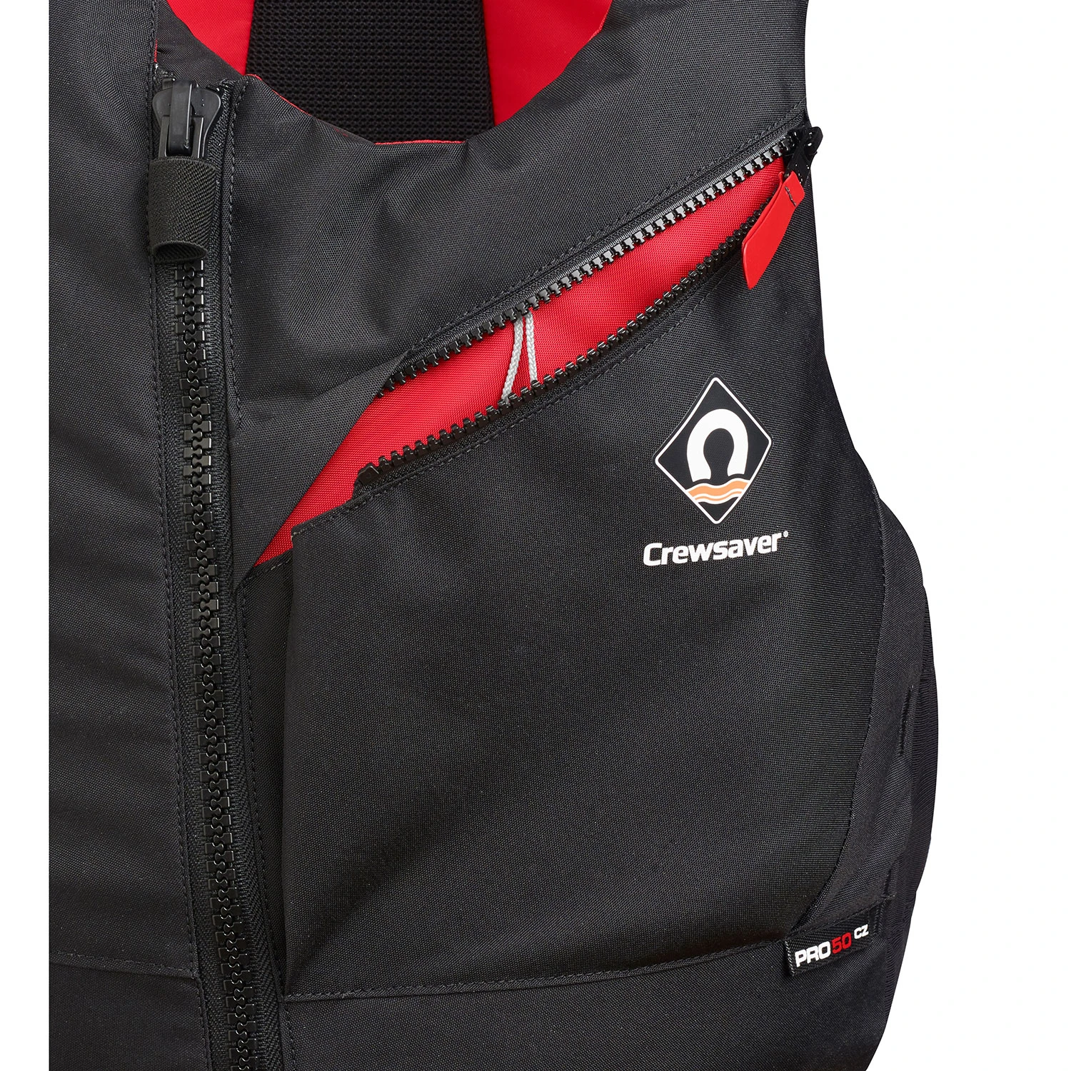 Crewsaver Pro CZ Chest Zip Buoyancy Aid - Black/Red 5 Crewsaver Pro CZ Chest Zip Buoyancy Aid - Black/Red - Image 3