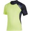 Mystic Crossfire Shortsleeve Rash Vest - Navy/Lime -Sports Gear Store 2020 Mystic Crossfire Short Sleeve Rashvest 35401.200148 422 01