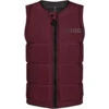 Mystic STAR Wake Boarding Front-Zip Impact Vest - Oxblood Red