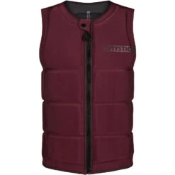 Mystic STAR Wake Boarding Front-Zip Impact Vest - Oxblood Red
