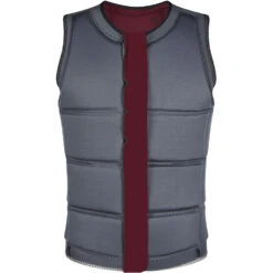 Mystic STAR Wake Boarding Front-Zip Impact Vest - Oxblood Red -Sports Gear Store 2020 Mystic Star Wake Boarding Impact Vest 35205 200182 322 03