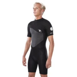 Rip Curl Omega 1.5mm Back-Zip Shorty Wetsuit - Black -Sports Gear Store 2020 Rip Curl Omega 1.5mm Shorty Wetsuit WSP8CM 0090 3
