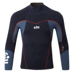 Gill Race Firecell Long Sleeve Wetsuit Top - Blue -Sports Gear Store 2020 Gill RS17 DARK DENIM ORANGE 1