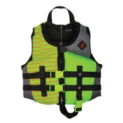 Ronix Boys Vision Wake PFD Vest - Lime/Black -Sports Gear Store 2020 ronix boys vision cga wake vest lime 1