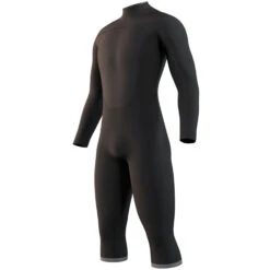 Mystic Brand 3/2mm Back-Zip Shortleg Flatlock Wetsuit - Black -Sports Gear Store 2021 Mystic Brand 32 Longarm Shortleg Wetsuit Black 210313 900 03