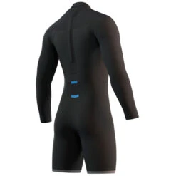 Mystic Brand 3/2mm Back-Zip Longarm Shorty Wetsuit - Black -Sports Gear Store 2021 Mystic Brand 32 Longarm Shorty Wetsuit Black 210315 900 04
