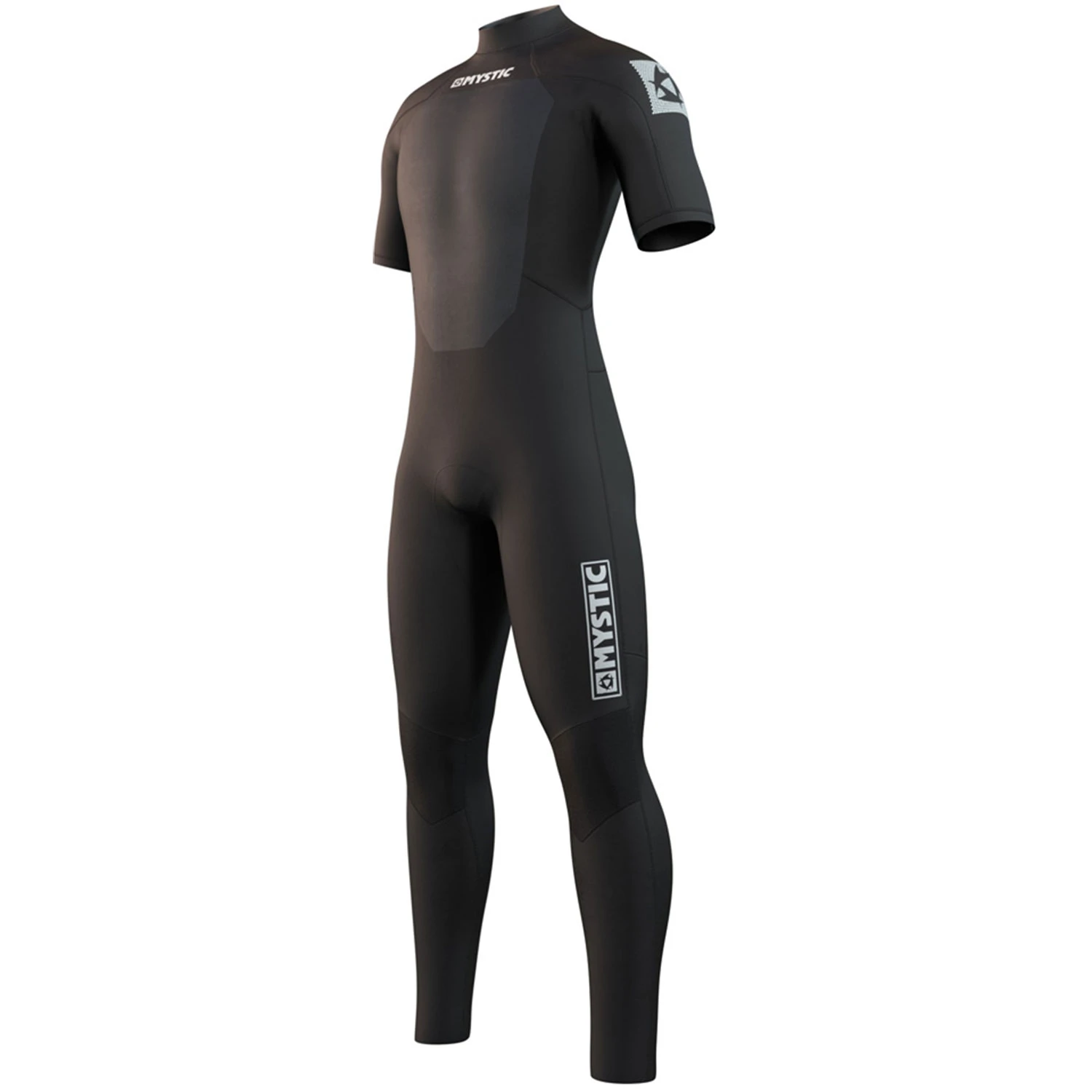 Mystic Brand 3/2mm Back-Zip Shortarm Flatlock Wetsuit - Black 3 Mystic Brand 3/2mm Back-Zip Shortarm Flatlock Wetsuit - Black