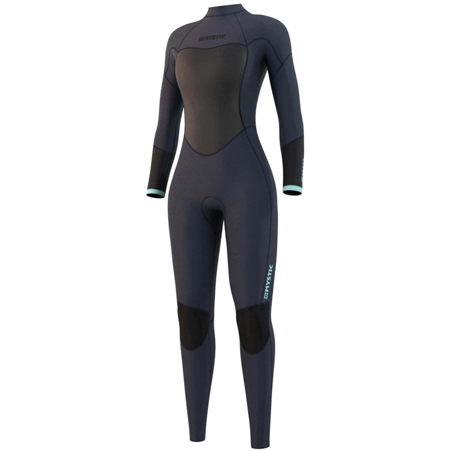 Mystic Womens Brand 3/2mm Back-Zip Flatlock Wetsuit - Night Blue 3 Mystic Womens Brand 3/2mm Back-Zip Flatlock Wetsuit - Night Blue