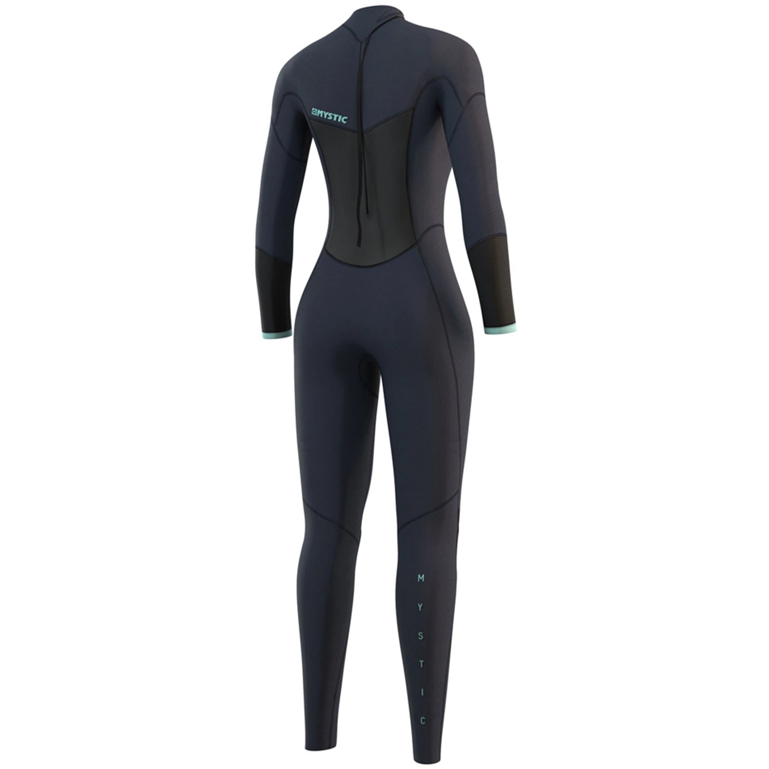 Mystic Womens Brand 3/2mm Back-Zip Flatlock Wetsuit - Night Blue 4 Mystic Womens Brand 3/2mm Back-Zip Flatlock Wetsuit - Night Blue - Image 2