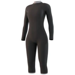 Mystic Womens Brand 3/2mm Back-Zip FL Shortleg Wetsuit - Night Blue -Sports Gear Store 2021 Mystic Womens Brand 32 Longarm Shortleg Wetsuit Night Blue 210320 449 03