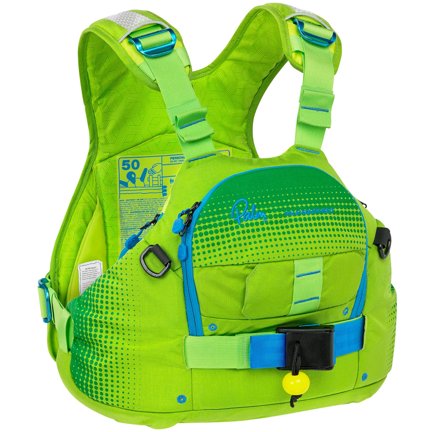 Palm Nevis White Water PFD Buoyancy Aid - Lime/Mint 3 Palm Nevis White Water PFD Buoyancy Aid - Lime/Mint