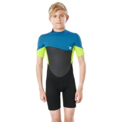 Rip Curl Junior Omega 1.5mm Shorty Wetsuit - Neon Lime -Sports Gear Store 2021 Rip Curl Junior Dawn Patrol Shorty Wetsuit Neon Lime WSPYFB 8915 3
