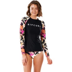 Rip Curl Womens LS UV Rash Top - Northshore -Sports Gear Store 2021 Rip Curl Womens LS UV Rash Top Northshore WLY3SW 0090 3
