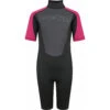 Typhoon Swarm3 Girls 3/2mm Shorty Wetsuit - Black/Pink -Sports Gear Store 2021 Typhoon Swarm Shorty Wetsuit 250993 SWARM3 SHORTY YTH black pink 1