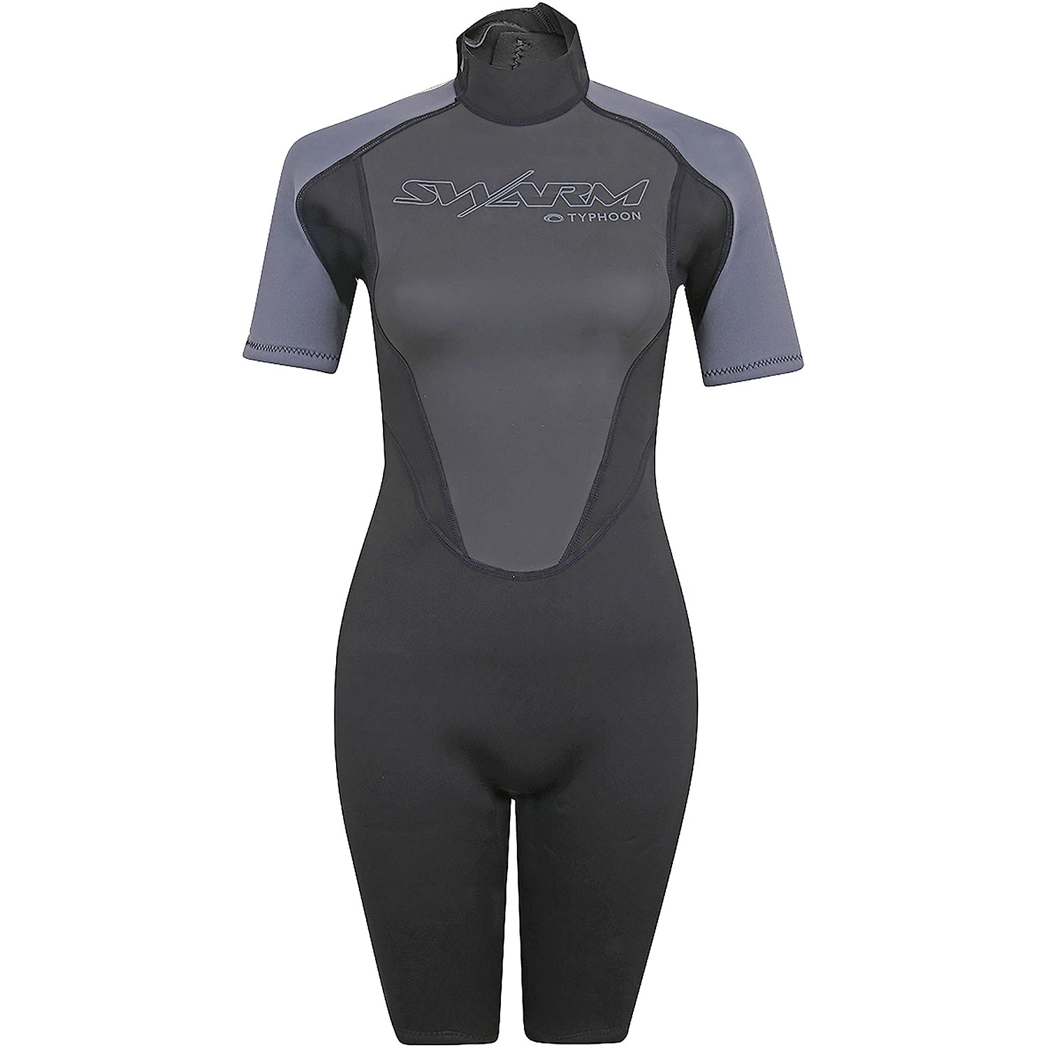 Typhoon Womens Swarm3 3/2mm Shorty Wetsuit - Black/Graphite 3 Typhoon Womens Swarm3 3/2mm Shorty Wetsuit - Black/Graphite