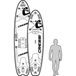 Cressi 12'2" Solid 'Heavy Duty' 2 Person Inflatable ISup -Sports Gear Store 2022 Cressi Solid Inflatable Paddle Board NB011070 3