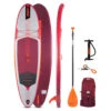 Jobe Mira 10.0 Inflatable Paddle Board SUP Package - Red -Sports Gear Store 2022 Jobe Mira SUP Package Red 486421008 zoom