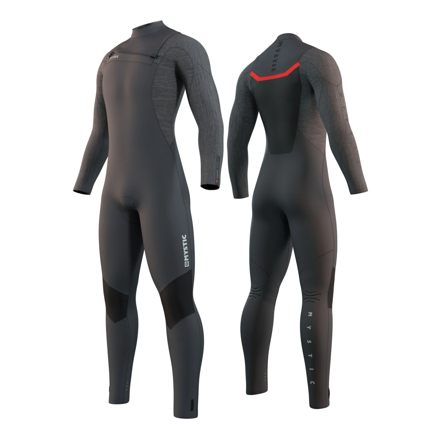Mystic MAJESTIC 5/4 GBS Front Zip Wetsuit - Grey 4 Mystic MAJESTIC 5/4 GBS Front Zip Wetsuit - Grey - Image 2