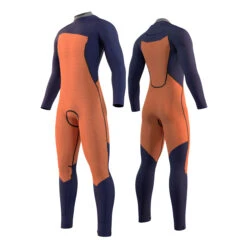 Mystic MARSHALL 3/2 GBS Front Zip Wetsuit - Mustard/Blue -Sports Gear Store 2022 Mystic Marshall Chest Zip Mustard Blue 2