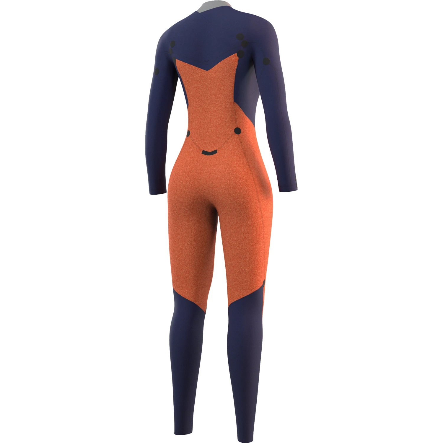 Mystic Womens Dazzled 5/3 Double Front Zip Wetsuit - Night Blue 6 Mystic Womens Dazzled 5/3 Double Front Zip Wetsuit - Night Blue - Image 4