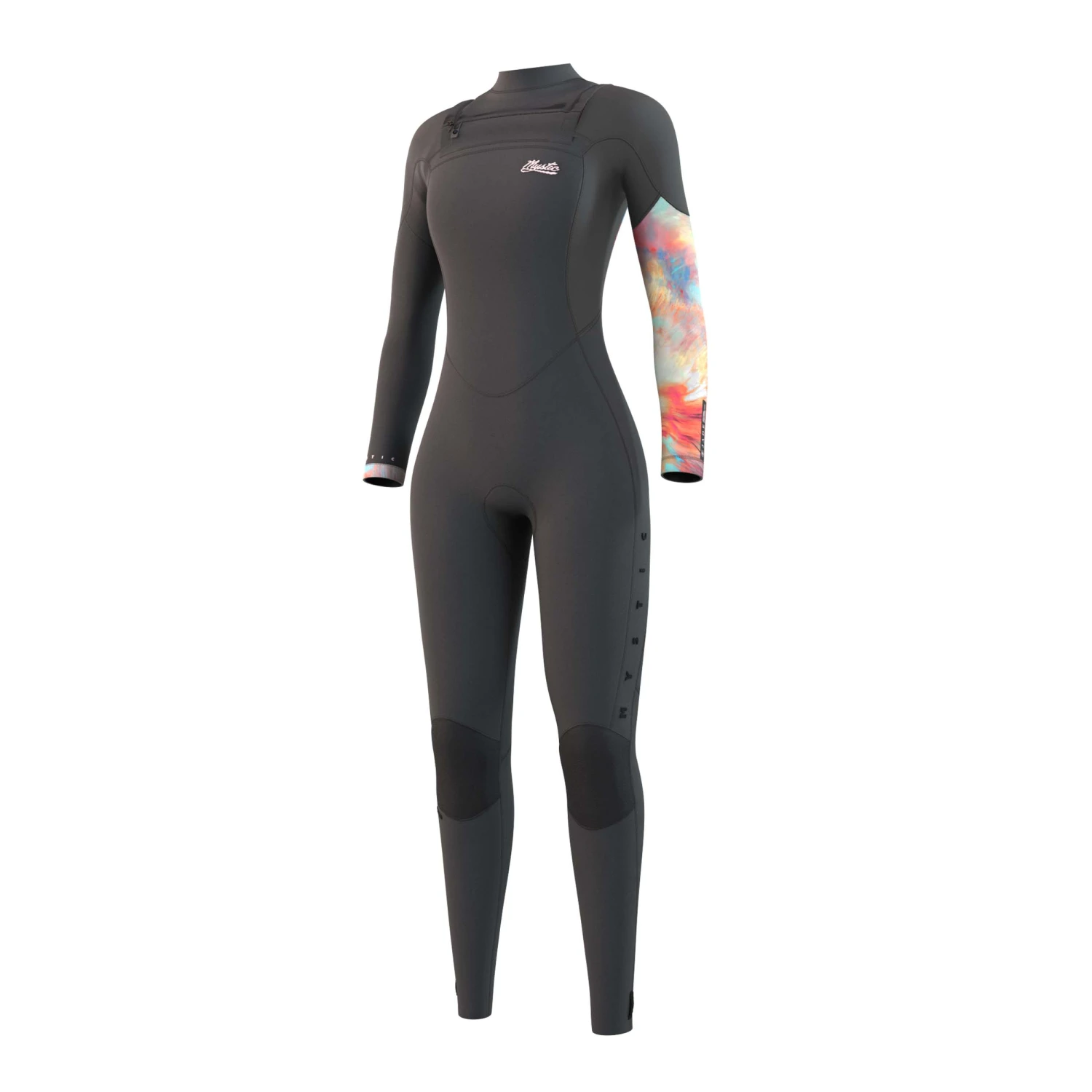 Mystic Womens Jayde 3/2mm Chest-Zip Wetsuit - Grey 3 Mystic Womens Jayde 3/2mm Chest-Zip Wetsuit - Grey