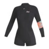 Mystic Womens Lunar 2/2mm Front-Zip Longarm Shorty Wetsuit - Dark Grey -Sports Gear Store 2022 Mystic Womens Lunar Front zip Longarm Shorty 35000.220089 802 01