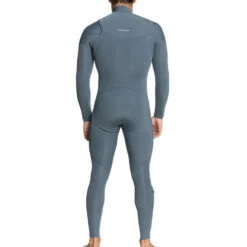 Quiksilver 3/2mm Everyday Session Chest-Zip Wetsuit - Grey -Sports Gear Store 2022 Quiksilver 32 Session Mens Wetsuit Grey 2