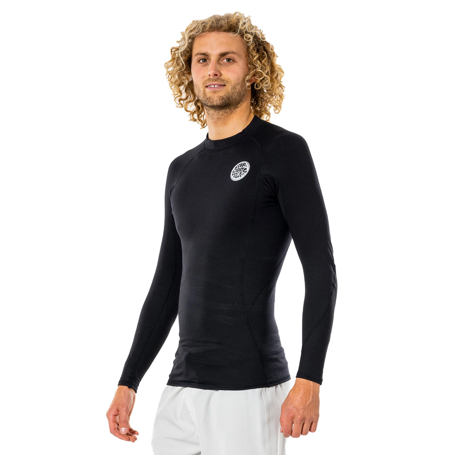 Rip Curl Thermo Long Sleeve Thermal Rash - Black 3 Rip Curl Thermo Long Sleeve Thermal Rash - Black