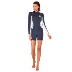 Rip Curl Womens Dawn Patrol EC 2/2mm Springsuit - Charcoal -Sports Gear Store 2022 Rip Curl Womens ECO Dawn Patrol Spring Suit Charcoal 115WSP 8059 4
