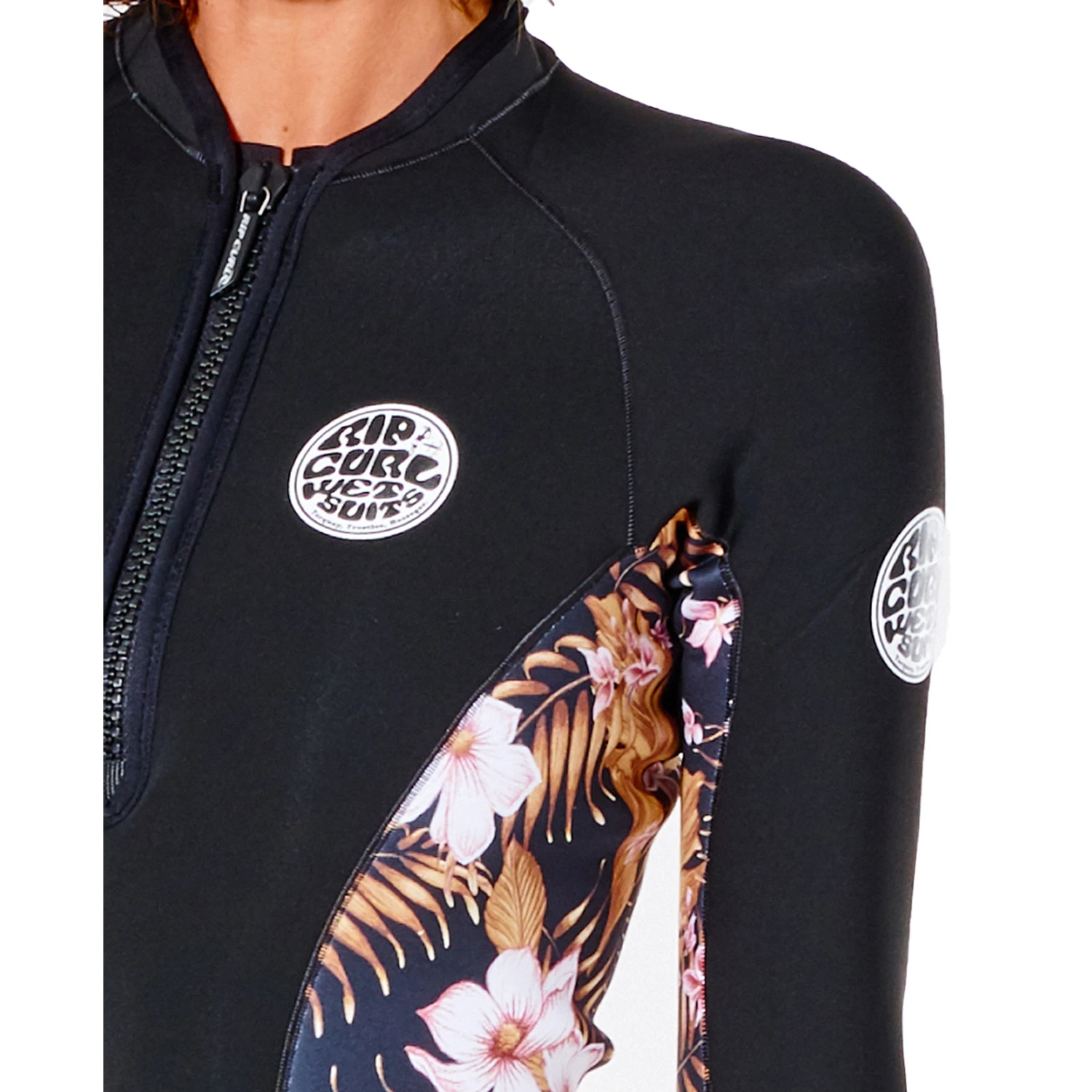 Rip Curl Womens G-Bomb 1mm Wetsuit Jacket - Black/Gold 7 Rip Curl Womens G-Bomb 1mm Wetsuit Jacket - Black/Gold - Image 5