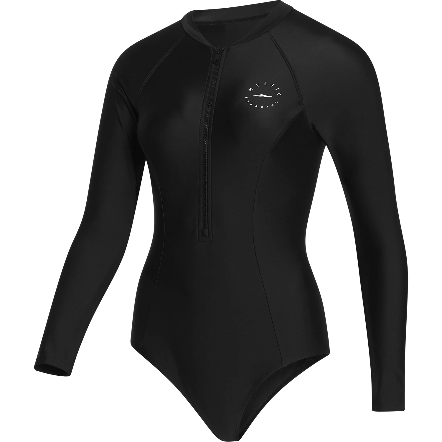 Mystic Womens Jayde Long Sleeve Swimsuit Rashvest - Black 3 Mystic Womens Jayde Long Sleeve Swimsuit Rashvest - Black