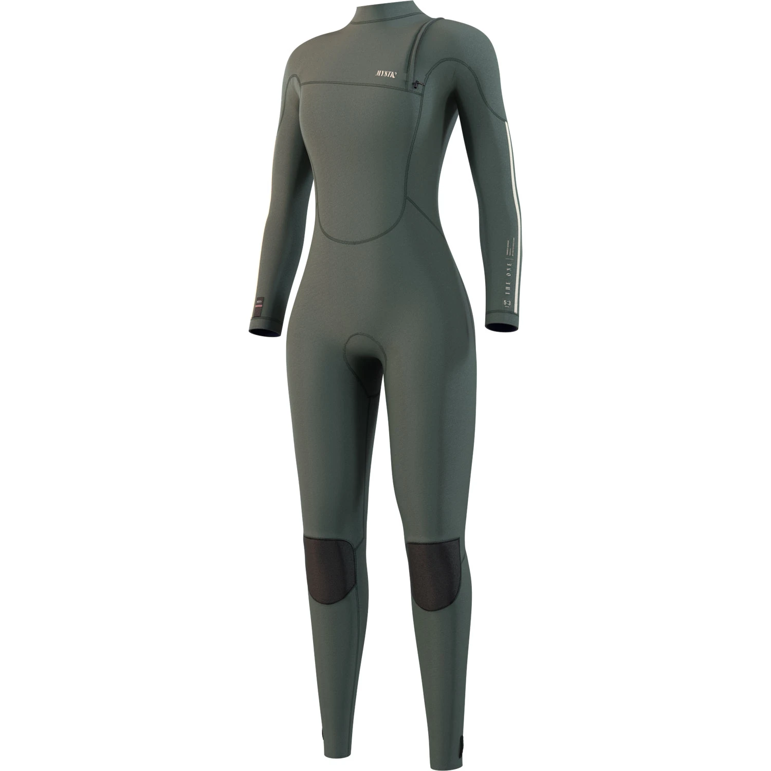 Mystic Womens The One 4/3 GBS Zip-Free Wetsuit - Dark Olive 3 Mystic Womens The One 4/3 GBS Zip-Free Wetsuit - Dark Olive