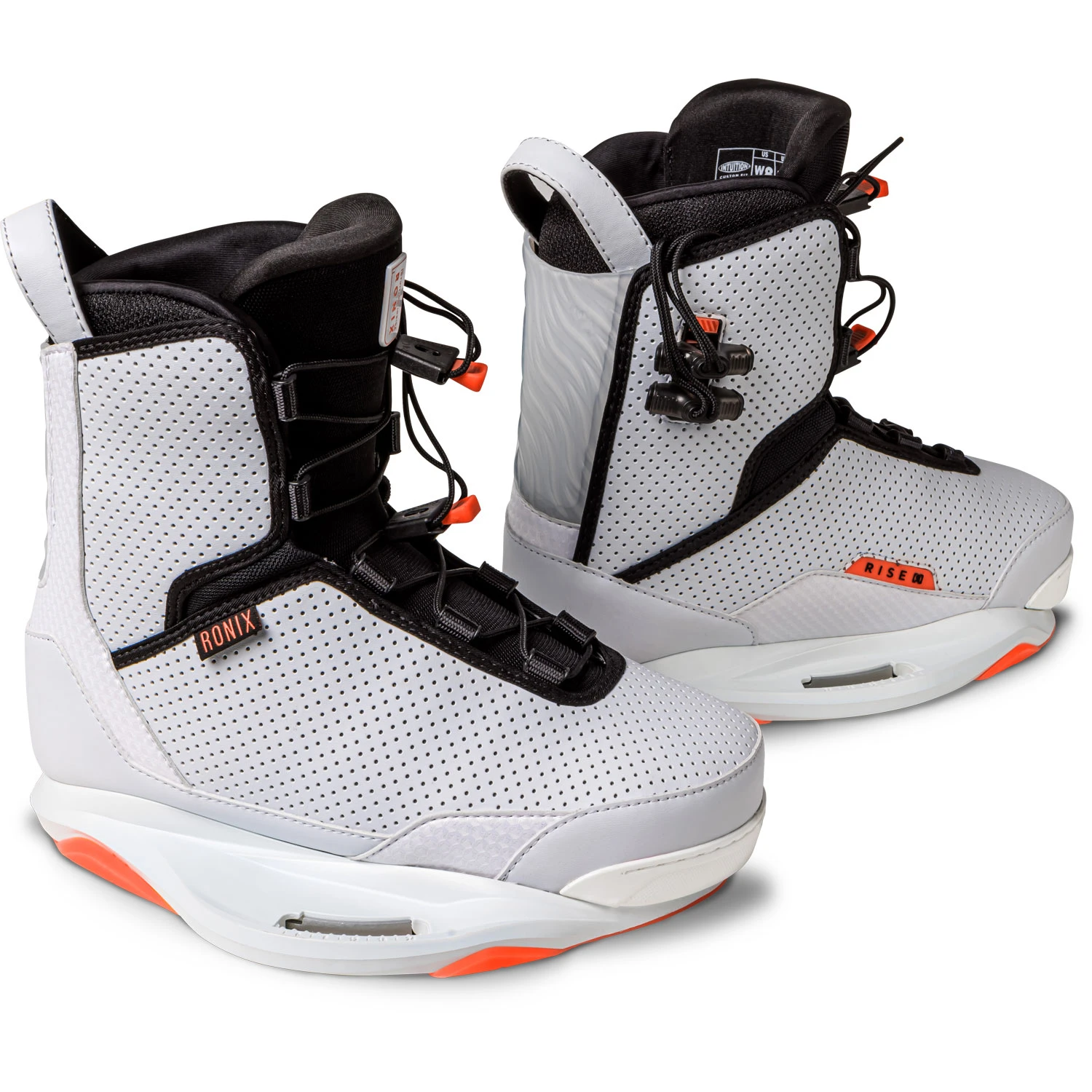 Ronix Rise Intuition Wakeboard Boots - White/Peach 3 Ronix Rise Intuition Wakeboard Boots - White/Peach