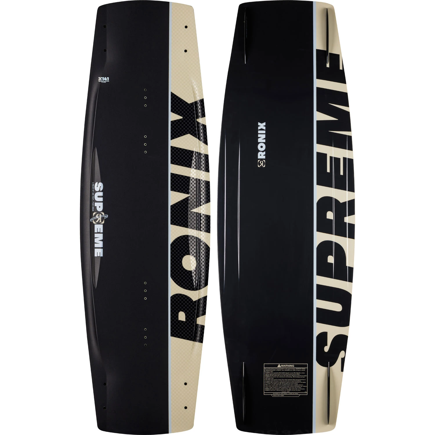 Ronix Supreme Air Core 3 Boat Wakeboard - Black/Sand 3 Ronix Supreme Air Core 3 Boat Wakeboard - Black/Sand