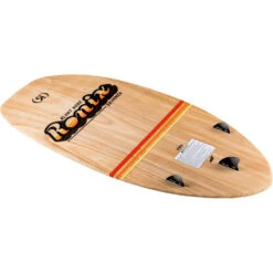 Ronix Element Core Blunt Nose Skimmer - Paulownia/Sunset -Sports Gear Store 2023 RONIX WAKESURFER BLUNT NOSE SKIMMER BASE ANGLE 1