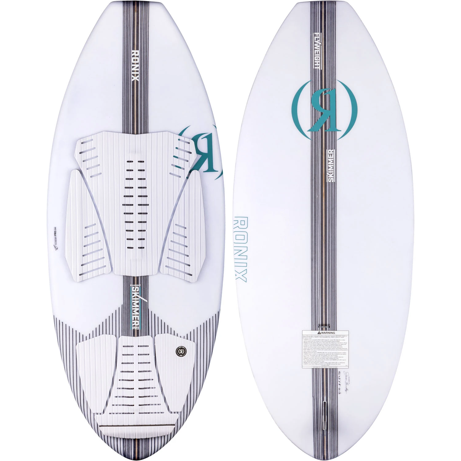 Ronix Flyweight Pro Skimmer - Glacier White/Carbon 3 Ronix Flyweight Pro Skimmer - Glacier White/Carbon