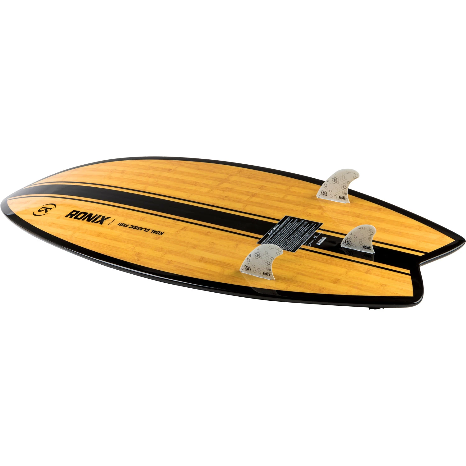 Ronix Koal Classic Fish Wakesurfer - Glossy Black/Bamboo 4 Ronix Koal Classic Fish Wakesurfer - Glossy Black/Bamboo - Image 2