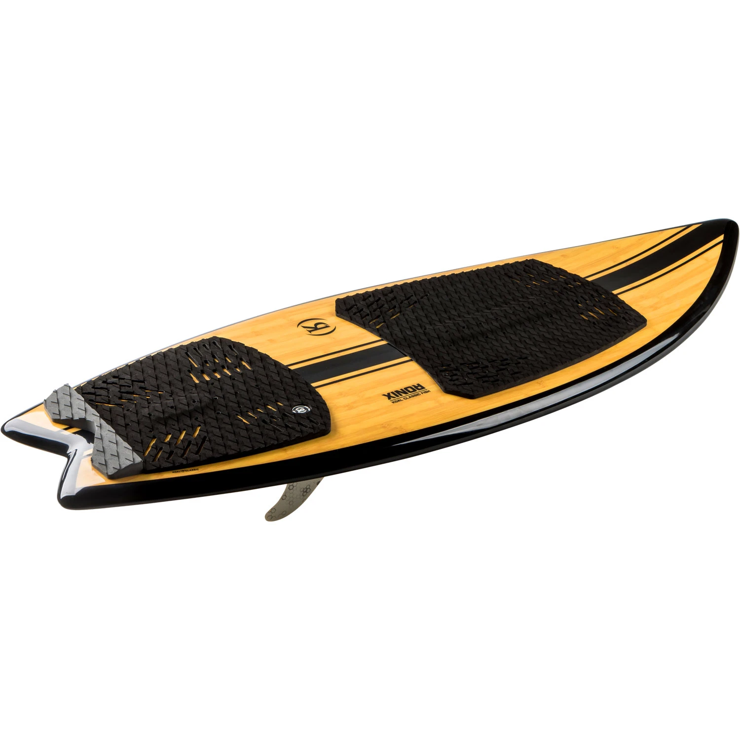 Ronix Koal Classic Fish Wakesurfer - Glossy Black/Bamboo 5 Ronix Koal Classic Fish Wakesurfer - Glossy Black/Bamboo - Image 3