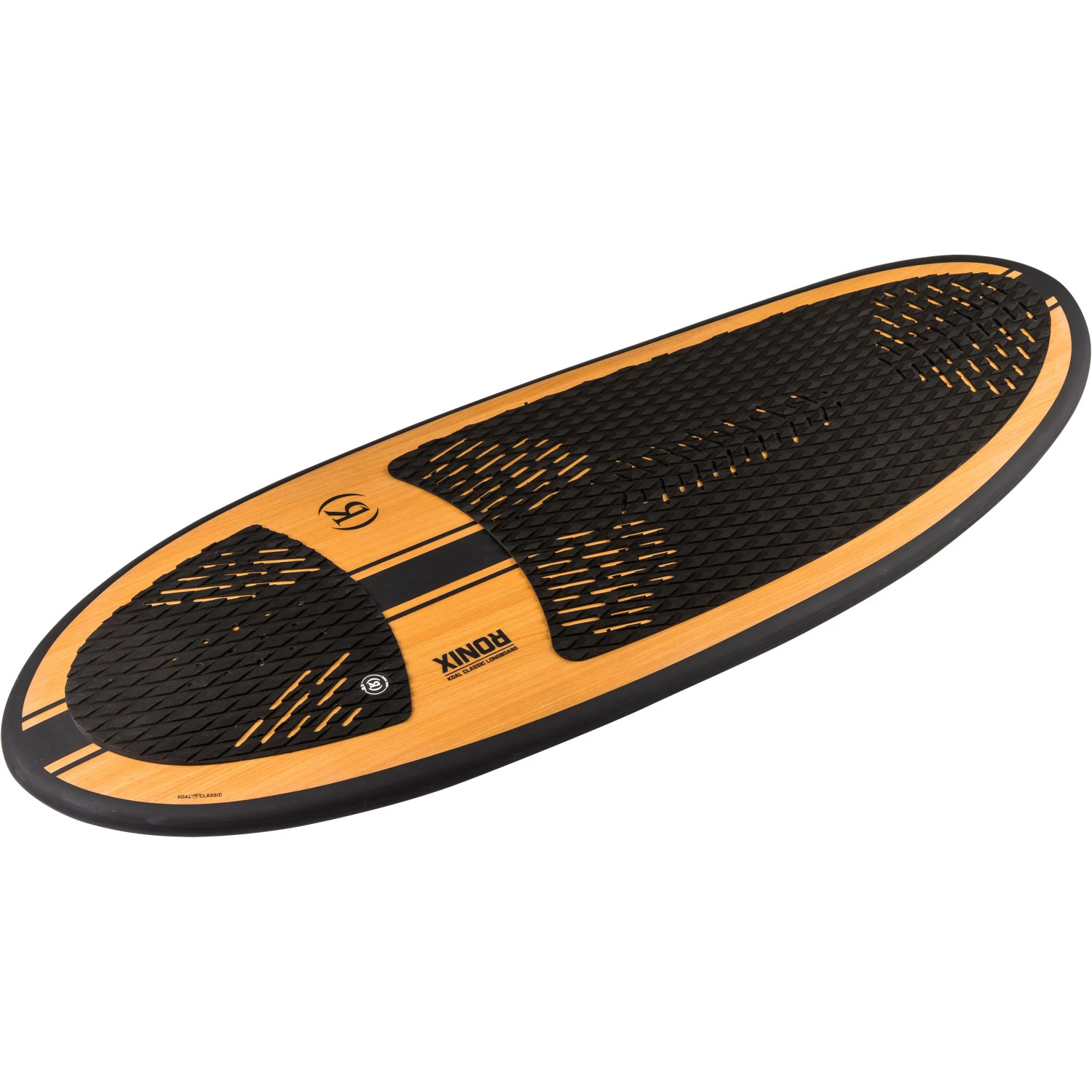 Ronix Koal Classic Longboard Wakesurfer - Matt Black/Redwood 5 Ronix Koal Classic Longboard Wakesurfer - Matt Black/Redwood - Image 3