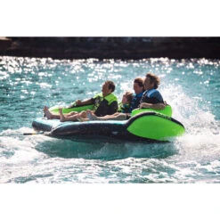 Jobe Sonar 4 Person Towable - Blue/Green -Sports Gear Store 230420001 actionshot big