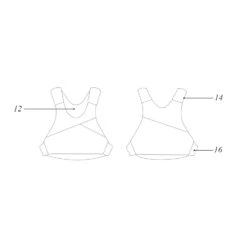 Mystic Star Zip-Free Floatation Vest - Black -Sports Gear Store 35005.150550 900 Outline Diagram