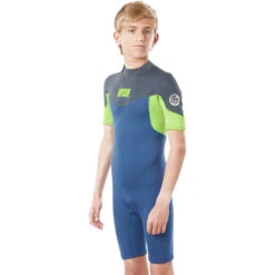 Rip Curl Junior Dawn Patrol 3/2mm Shorty Wetsuit - Blue Grey WSP8BJ -Sports Gear Store 80109 WSP8EJ 0131 1