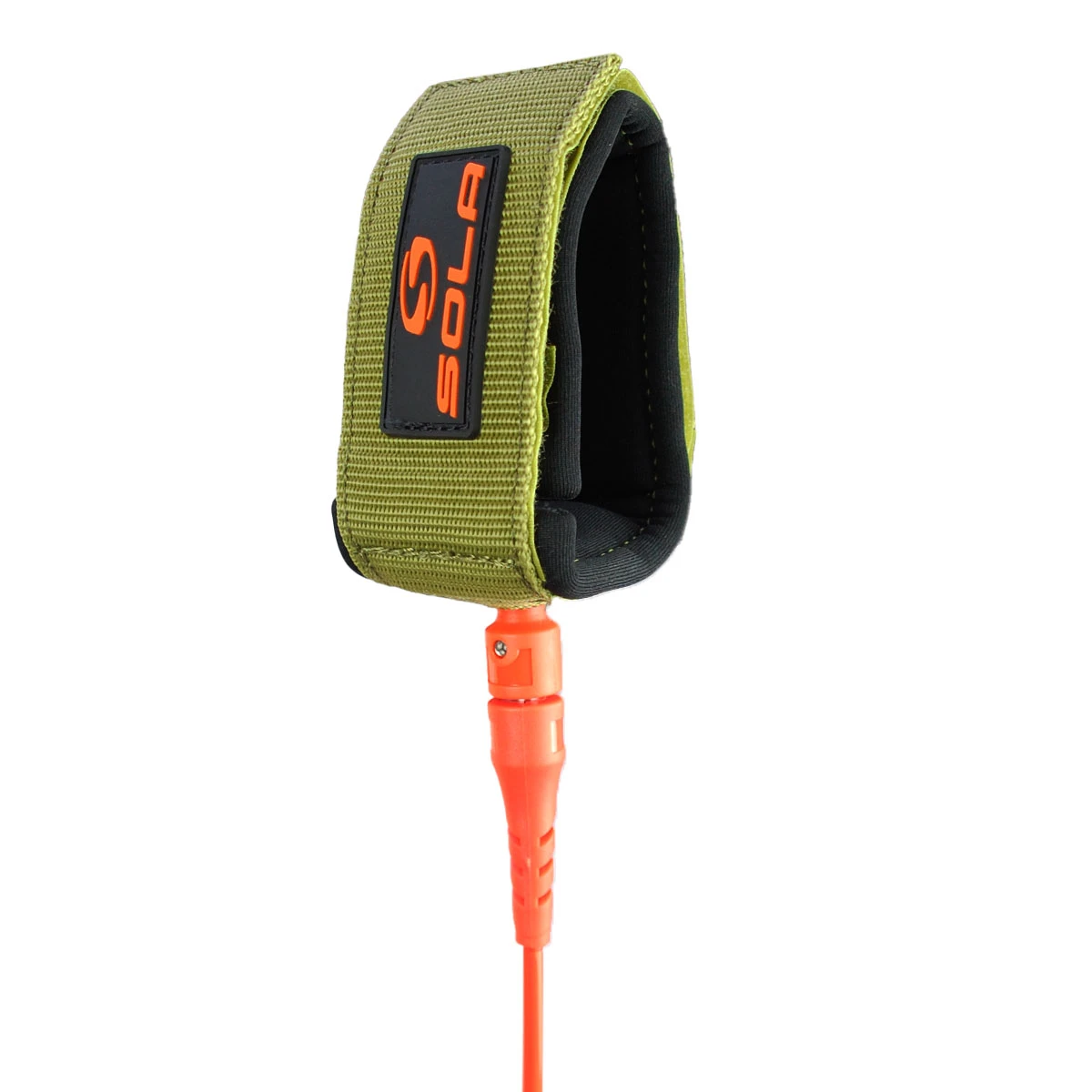 Sola 5ft 6inch X 5mm Competition Surfboard Leash - Orange/Khaki 5 Sola 5ft 6inch X 5mm Competition Surfboard Leash - Orange/Khaki - Image 3