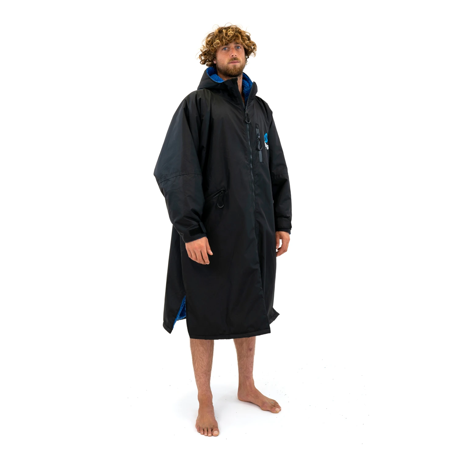Surflogic Storm Robe LS Waterproof Poncho / Changing Robe - Black 4 Surflogic Storm Robe LS Waterproof Poncho / Changing Robe - Black - Image 2