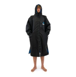 Surflogic Storm Robe LS Waterproof Poncho / Changing Robe - Black