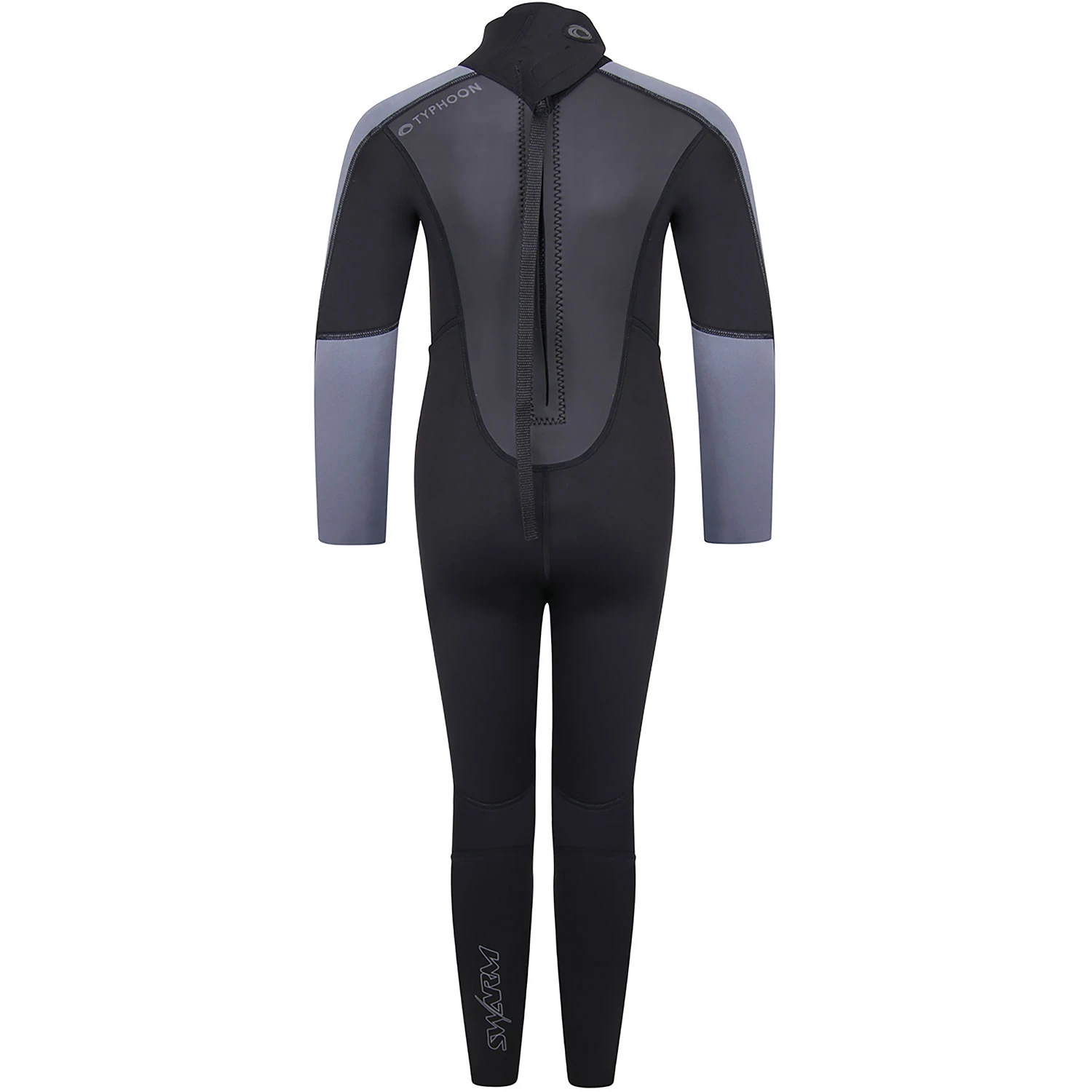 Typhoon Swarm3 Boys 3/2mm Fullsuit Wetsuit - Black/Graphite 5 Typhoon Swarm3 Boys 3/2mm Fullsuit Wetsuit - Black/Graphite - Image 3