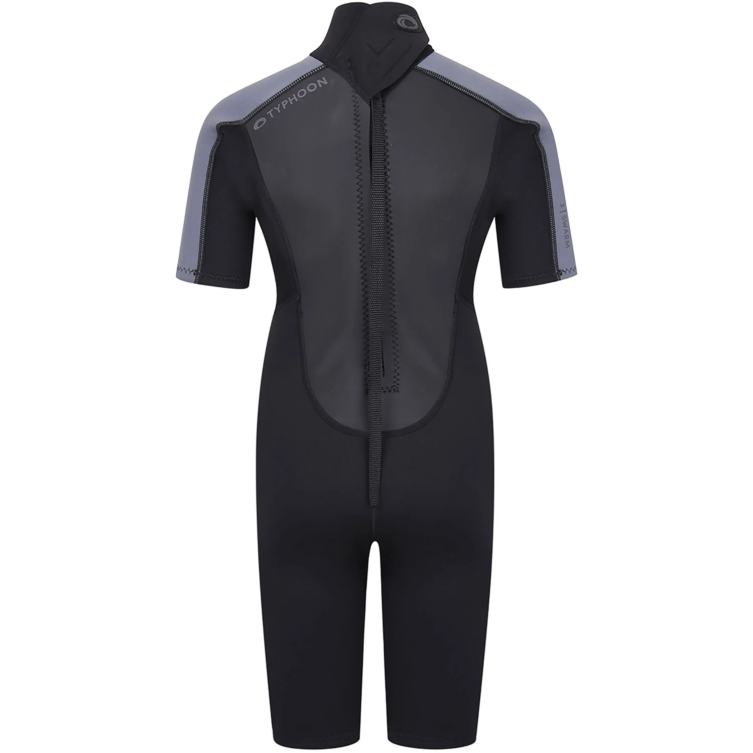 Typhoon Swarm3 Boys 3/2mm Shorty Wetsuit - Black/Graphite 4 Typhoon Swarm3 Boys 3/2mm Shorty Wetsuit - Black/Graphite - Image 2